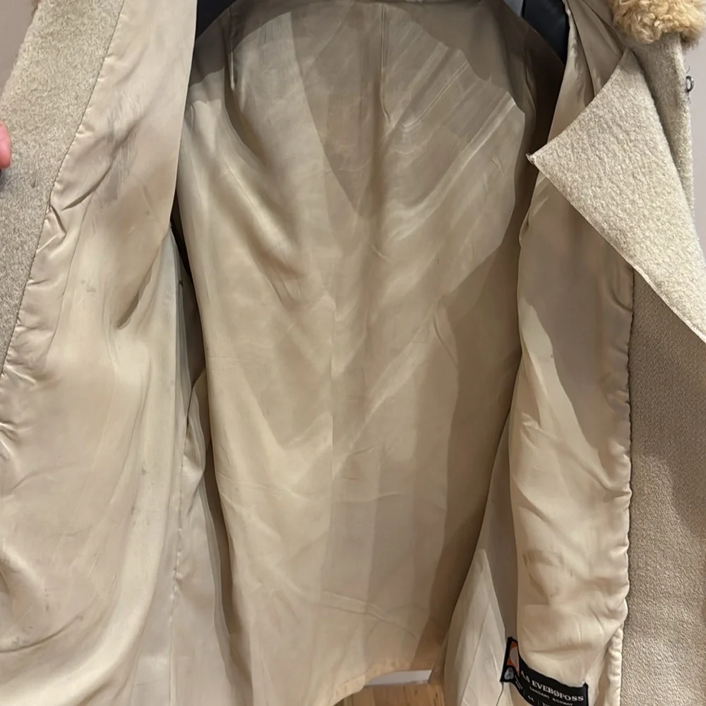 Vintage A.S EVEBØFOSS sandane Norway pure wool coat - Picture 4 of 8